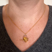 Load image into Gallery viewer, 18K Yellow Gold Watering Can Charm Pendant