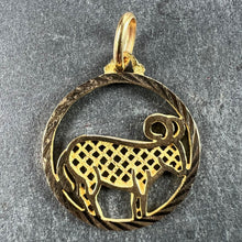 Load image into Gallery viewer, French Zodiac Capricorn Starsign 18K Yellow Gold Charm Pendant