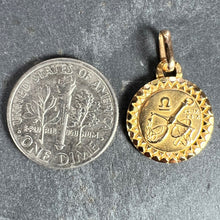 Load image into Gallery viewer, French Libra Zodiac Starsign 18K Yellow Gold Perroud Charm Pendant