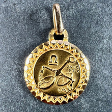 Load image into Gallery viewer, French Libra Zodiac Starsign 18K Yellow Gold Perroud Charm Pendant