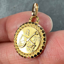 Load image into Gallery viewer, French Libra Zodiac Starsign 18K Yellow Gold Perroud Charm Pendant