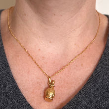 Load image into Gallery viewer, Italian Chianti Wine Bottle 18K Yellow Gold Charm Pendant