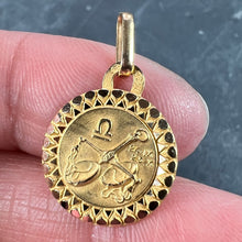 Load image into Gallery viewer, French Libra Zodiac Starsign 18K Yellow Gold Perroud Charm Pendant