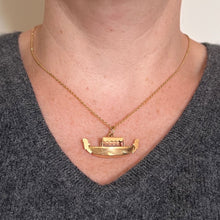 Load image into Gallery viewer, Italian Gondola 18K Yellow Gold Charm Pendant