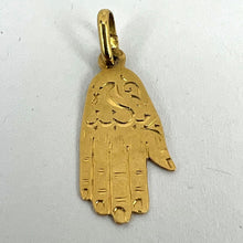 Load image into Gallery viewer, Hamsa Hand Protective 18K Yellow Gold Charm Pendant