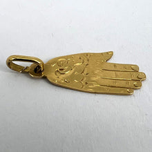 Load image into Gallery viewer, Hamsa Hand Protective 18K Yellow Gold Charm Pendant