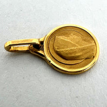 Load image into Gallery viewer, Small French Virgin Mary 18K Yellow Gold Medal Pendant Charm
