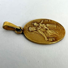Load image into Gallery viewer, French Arnault Madonna and Child Sacred Heart 18K Yellow Gold Medal Pendant