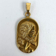 Load image into Gallery viewer, French Butsch 18K Yellow Gold Jesus Christ Medal Charm Pendant