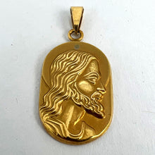 Load image into Gallery viewer, French Butsch 18K Yellow Gold Jesus Christ Medal Charm Pendant