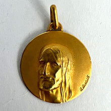 Load image into Gallery viewer, French Augis 18K Yellow Gold Jesus Christ Medal Charm Pendant