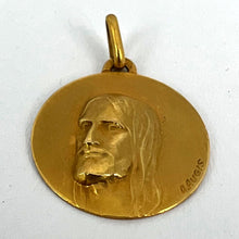 Load image into Gallery viewer, French Augis 18K Yellow Gold Jesus Christ Medal Charm Pendant