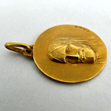 Load image into Gallery viewer, French Augis 18K Yellow Gold Jesus Christ Medal Charm Pendant