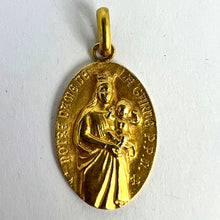 Load image into Gallery viewer, French Notre Dame de la Garde Marseilles 18 Karat Yellow Gold Charm Pendant