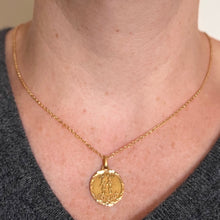 Load image into Gallery viewer, French Zodiac Gemini Starsign 18K Yellow Gold Charm Pendant