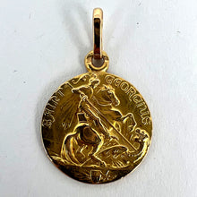 Load image into Gallery viewer, French St George and the Dragon 18K Yellow Gold Medal Pendant