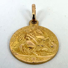 Load image into Gallery viewer, French St George and the Dragon 18K Yellow Gold Medal Pendant