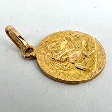 Load image into Gallery viewer, French St George and the Dragon 18K Yellow Gold Medal Pendant
