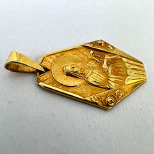 Load image into Gallery viewer, French 18K Yellow Gold St Therese Charm Pendant