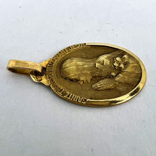 Load image into Gallery viewer, French 18K Yellow Gold St Therese Medal Charm Pendant