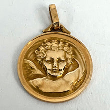 Load image into Gallery viewer, French Grun Raphael’s Cherub 18K Yellow Gold Medal Pendant