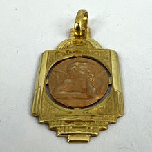 Load image into Gallery viewer, French Holt Raphael’s Cherub 18K Yellow Rose Gold Charm Pendant