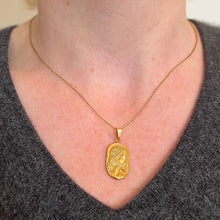 Load image into Gallery viewer, French Butsch 18K Yellow Gold Jesus Christ Medal Charm Pendant