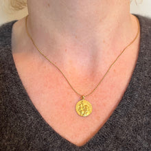 Load image into Gallery viewer, French Saint Joseph and Jesus 18K Yellow Gold Medal Pendant