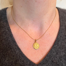 Load image into Gallery viewer, French Libra Zodiac Starsign 18K Yellow Gold Perroud Charm Pendant