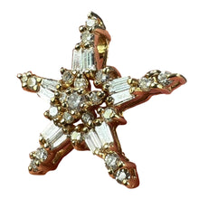 Load image into Gallery viewer, Hirsch & Oppenheimer Diamond Star 14K Yellow Gold Christmas Pendant