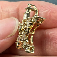 Load image into Gallery viewer, Hirsch & Oppenheimer Diamond Star 14K Yellow Gold Christmas Pendant