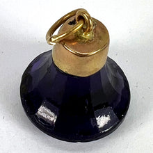 Load image into Gallery viewer, Vintage Large 18K Yellow Gold Paste Fob Charm Pendant