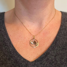 Load image into Gallery viewer, French Beagle Dog 12 Karat Rose Gold Enamel Charm Pendant