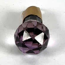 Load image into Gallery viewer, Antique 18K Yellow Gold Amethyst Fob Charm Pendant