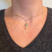 Load image into Gallery viewer, French Pinocchio 9 Karat Yellow Gold Enamel Charm Pendant