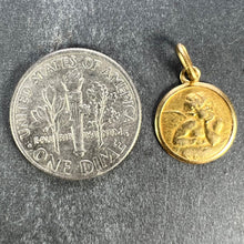 Load image into Gallery viewer, Italian Raphael's Cherub 18K Yellow Gold Charm Pendant