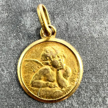 Load image into Gallery viewer, Italian Raphael's Cherub 18K Yellow Gold Charm Pendant