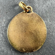 Load image into Gallery viewer, French Charl 18K Yellow Gold Jesus Christ Crown of Thorns Medal Charm Pendant