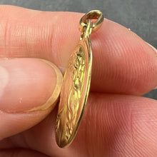 Load image into Gallery viewer, French Charl 18K Yellow Gold Jesus Christ Crown of Thorns Medal Charm Pendant