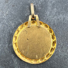 Load image into Gallery viewer, Vintage French St Christopher 18K Yellow Gold Charm Pendant