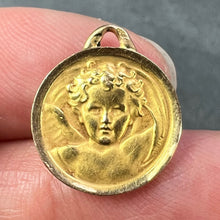 Load image into Gallery viewer, French Grun Raphael’s Cherub 18K Yellow Gold Medal Pendant