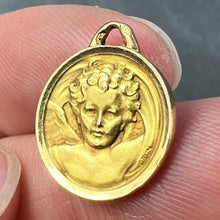 Load image into Gallery viewer, French Grun Raphael’s Cherub 18K Yellow Gold Medal Pendant