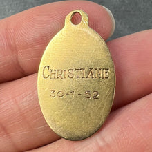 Load image into Gallery viewer, French Paul Brandt 18K Yellow Gold Virgin Mary Charm Pendant Medal