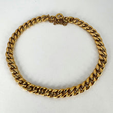 Load image into Gallery viewer, Vintage 18 Karat Yellow Gold Curb Link Chain Bracelet