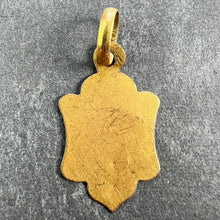 Load image into Gallery viewer, French Virgin Mary 18K Yellow Gold Antique Engraved Charm Pendant Medal