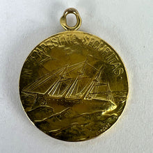 Load image into Gallery viewer, French Tricard St Christopher Tempestate Securitas 18K Yellow Gold Pendant Medal