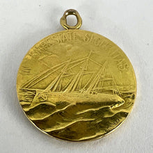 Load image into Gallery viewer, French Tricard St Christopher Tempestate Securitas 18K Yellow Gold Pendant Medal