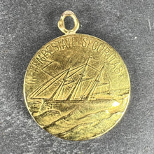 Load image into Gallery viewer, French Tricard St Christopher Tempestate Securitas 18K Yellow Gold Pendant Medal