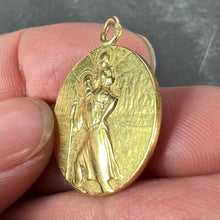 Load image into Gallery viewer, French Tricard St Christopher Tempestate Securitas 18K Yellow Gold Pendant Medal