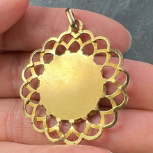 Load image into Gallery viewer, French Piaget Virgin Mary Frame 18K Yellow Gold Medal Charm Pendant